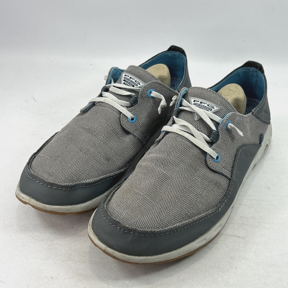 Columbia PFG Bahama Relaxed Fishing Shoes Men's Sz 13 Graphite & Blue BM0099-053